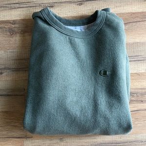 Faded green champion sweatshirt
